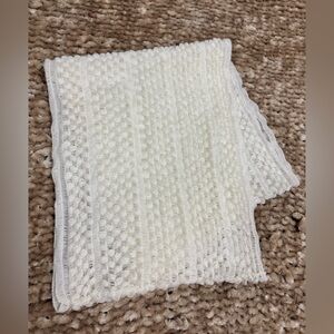 Elegant‎ Cream Textured Infinity Scarf